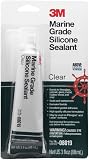 3M 08019 Clear Marine Grade Silicone Sealant Tube - 3 fl. oz.