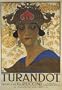 THEATRE SHOW TURANDOT MUSIC PUCCINI ITALIA ITALY LARGE VINTAGE POSTER REPRO