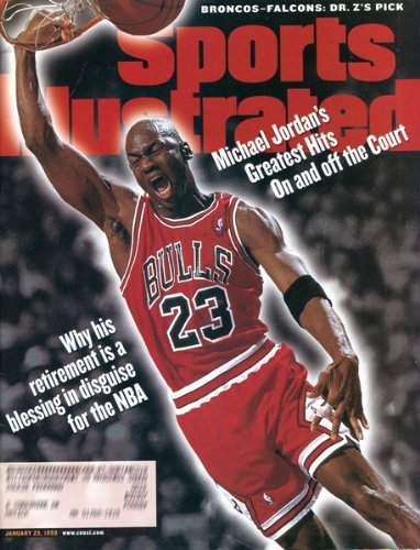 Michael Jordan Unsigned Sports Illustrated January 25,1998 Chicago Bulls Basketball Cover Magazine