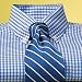 Non-Iron Gingham Broadcloth Short Sleeve Dress Shirt