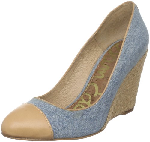 Sam Edelman Women's Randall Wedge Espadrille,Light Blue,9 M US