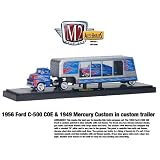 1956 Ford C-500 COE & 1949 Mercury Kustom 1 64 Blue w Flames by Collectable Diecast