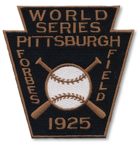 1925 World Series MLB Baseball Patch - Pittsburgh Pirates over Washington Senators