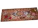 Ethnic Rust Orange Red Beaded Vintage Sari Wall Hanging India Table Tapestry 60