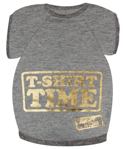 MTV's Jersey Shore Dog Shirt, T-Shirt Time, Grey, Small