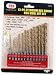 13 Pc Titanium Hex Shank HSS Drill Bit Set