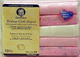 10 Pack ~ Gerber Birdseye Cloth Diapers PINK