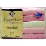 10 Pack ~ Gerber Birdseye Cloth Diapers PINK by Gerber