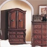 distressed armoires:Florence TV Armoire in Distressed Dark Cherry