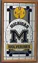 Michigan Wolverines Wall Clock Wooden Frame NCAA College Athletics Fan Shop Sports Team Merchandise