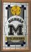 Michigan Wolverines Wall Clock Wooden Frame NCAA College Athletics Fan Shop Sports Team Merchandise
