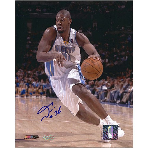 Mounted Memories Denver Nuggets Nene Hilario Autographed 8X10 Photo