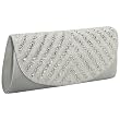 La Regale Arrow Beaded Flap Clutch