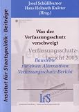 Was der Verfassungsschutz verschweigt: Bausteine f�r einen Alternativen Verfassungsschutzbericht