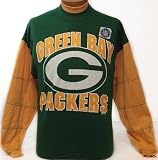 Adult Extra Large NFL Green Bay Packers Throwback 90's Crew Neck Sweatshir