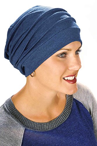 100% Cotton Slouchy Cap: Head Covering, Snood, Cancer Hats for Women - Chemo Patients
