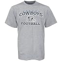 Dallas Cowboys Ash Stacked Helmet T-shirt