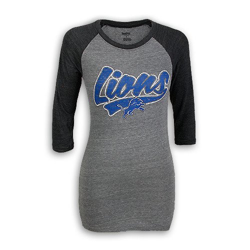 Detroit Lions LADIES 3/4 Sleeve 