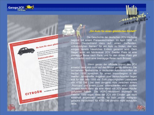 Voilà: Monpti - Citroën 2CV Werbung in Deutschland 1958 - 1990