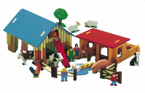Childrens Toyshop  Toys : Fair Trade Big Farm with animals and characters