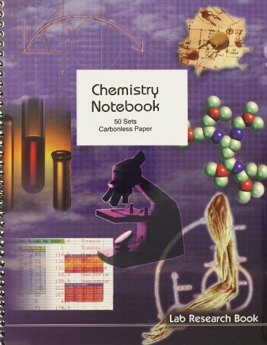 Roaring Spring Carbonless Wirebound Chemistry Notebook, 11" x 8.5", 4x4 Grid Ruled, 50 Sets, Oversize Cover, White/Blue Pages