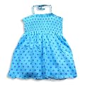 Girlfriends by Anita G Designer Clothes - Girls Polka Dot Halter Dress, Blue, Purple (Size 5)
