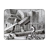 Puddling Iron (engraving) (b&w photo) by.. - iPad Cover (Protective Sleeve) - Art247 - IPads 1 And 2