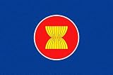 ASEAN Flag 6 inch x 4 inch Window Cling