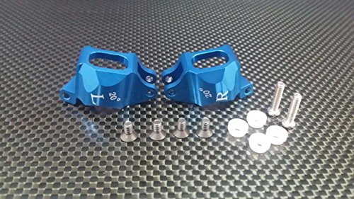 Kyosho Mini Inferno Upgrade Parts Aluminum Front C-Hub (20 Deg) - 1Pr Blue