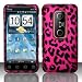 Premium Hot Pink and Black Leopard Design Rubberized Shield Hard Case Cover