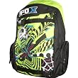 Fox Racing Ratchet Men's Sports Backpack w/ Free B&F Heart Sticker Bundle - Black/Green