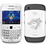 MLB Toronto Blue Jays Head Image on BlackBerry Curve 8520 8530 Phone Cover (White)