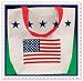 12 PATRIOTIC red/white/blue/ American flag CANVAS TOTE BAGS - wholesale party supplies