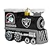 NFL Oakland Raiders Blown Glass Train Ornament