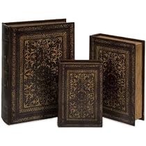 Old World Book Box Collection Set of 3
