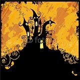 Wallmonkeys Peel and Stick Wall Decals - Halloween Party Invitation - Removable Graphic
