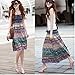 Women's Bohemian Maxi Cotton Connect Color Striped Long Skirt Ballet Dress, Multi#1, One size
