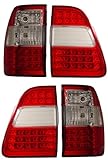 IMAGE OF TOYOTA LAND CRUISER FJ100 98-05 LED TAIL LIGHT G2 RED/CLEAR NEW