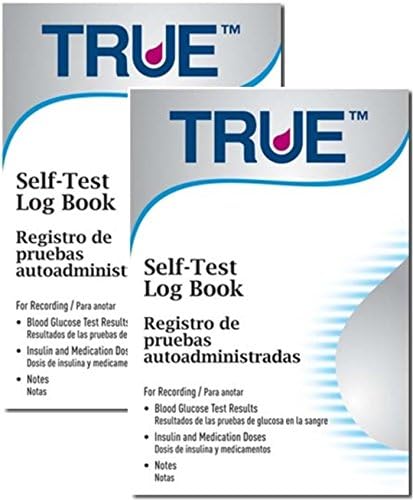True Self-test Glucose Log Book, Pack of 2