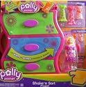 Polly Pocket Shake 'n Sort Playset 14 Pcs & Storage