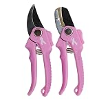 Bond 6900 Pink 2 Piece Garden Pruning Set With Anvil & Bypass Pruners