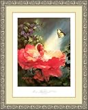 The Golden Butterfly Framed Art Print by Mary Baxter St.Claire,33.5 in. x 41.4 in. Framed