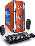 CybertronPC X-CRUISER V29500RD, Red, AMD Athlon Phenom 9650 Quad Core (2.30GHz), 2048MB, 250GB, 22X DVD+-RW Dual Layer Burner Drive, nVidia GeForce 8500GT, 600 Watt Power Supply, Windows Vista Home Basic, 1 Year Parts & Labor Warranty
