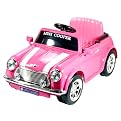 National Products Mini Cooper 6V Battery-Operated Ride-On Toy - Pink