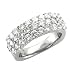 14k White Gold Anniversary Diamond Ring / Band Size 7 (H-I, SI-I,- 2.00 carat )