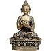 Little Buddha Meditating Brass Statue Sculpture