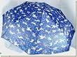 DLL - Adult Navy "Raining Cats and Dogs" Compact Umbrella