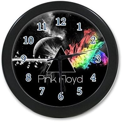 AJ Custom Pink Floyd Dark Side Of The Moon Decorative Round Wall Clock Digital Clock 9.65Inch Black And White
