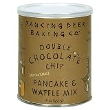 Dancing Deer Baking Co. Pancake and Waffle Mix, Double Chocolate Chip, 16-Ounce Tin (Pack of 3)