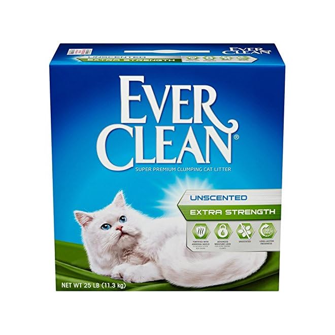 Ever Clean Extra Strength Cat Litter, Unscented, 25Pound Box Cat my love